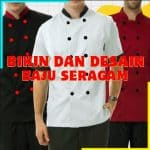 Jasa konveksi desain baju seragam restoran keren berkualitas seragam A17